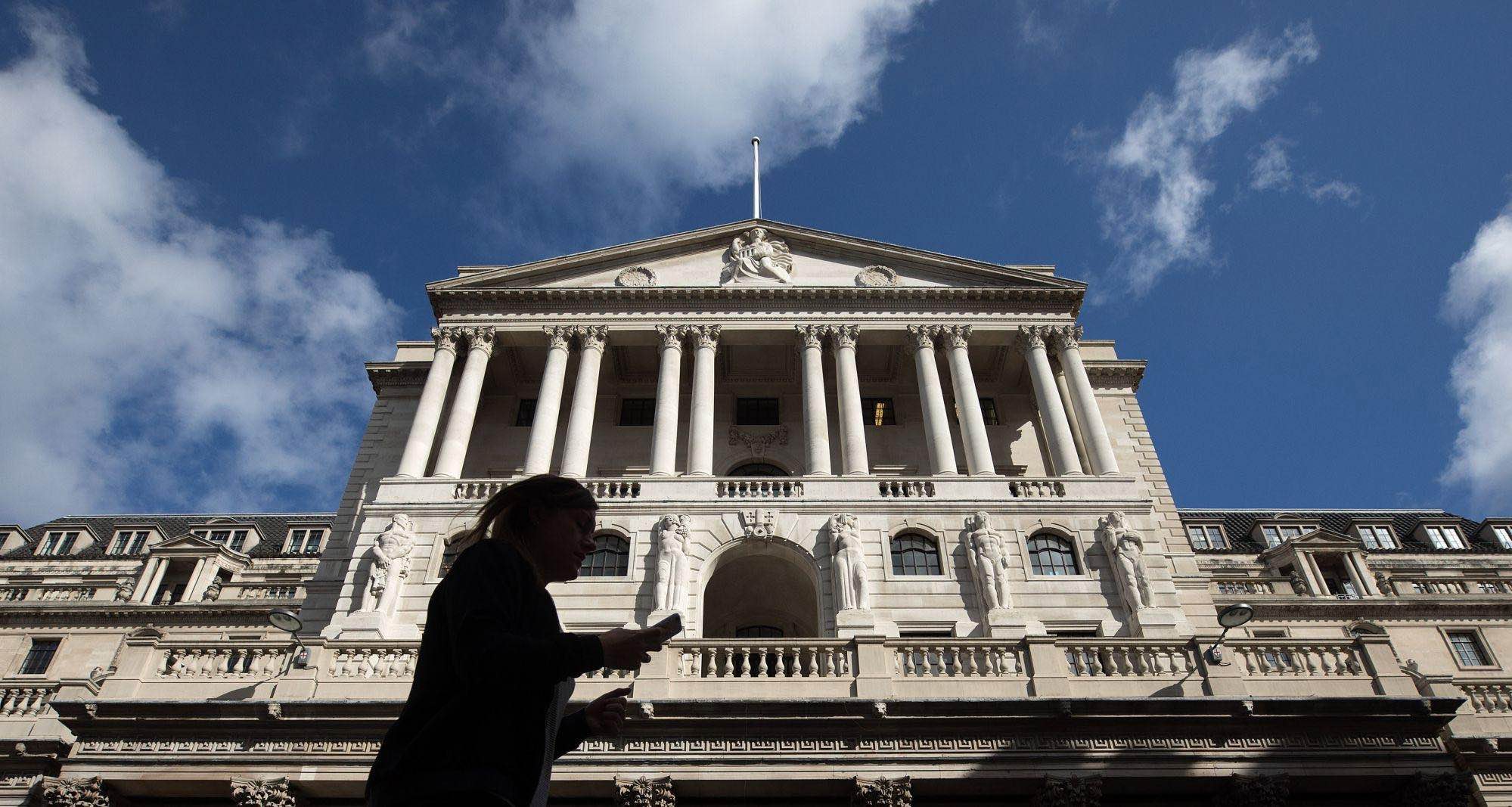 The Bank of England in London, as the UK’s latest unemployment figures add to expectations over future interest-rate decisions.