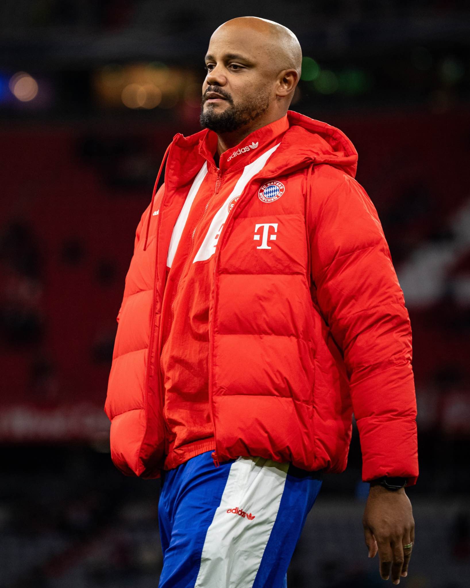 Bayern Munich head coach Vincent Kompany in club colours.