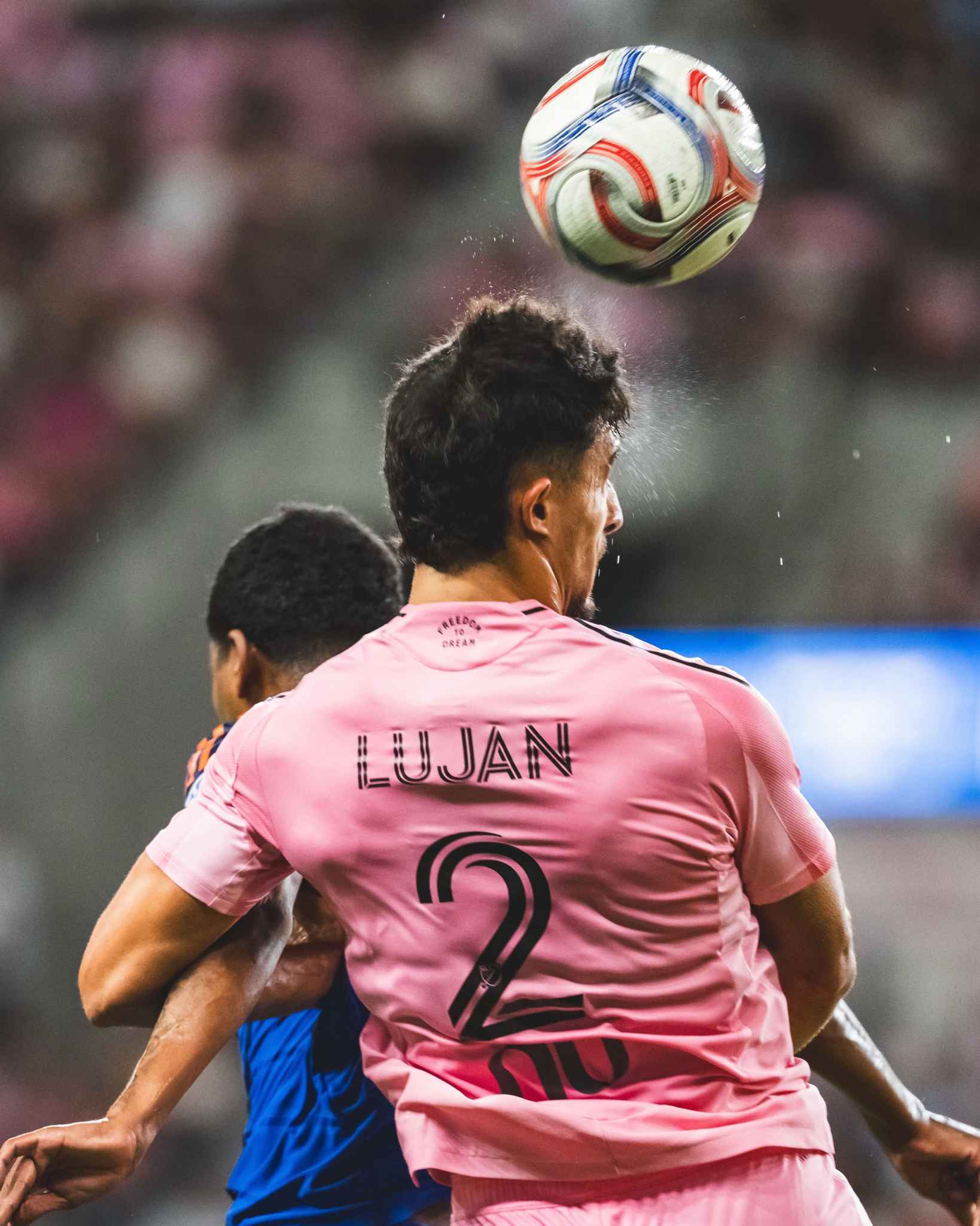 Inter Miami defender Tomás Avilés challenges for possession during the MLS clash.